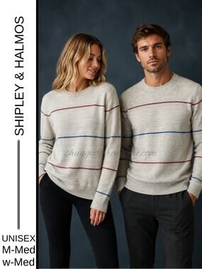 MSRP: $275 ✨ Shipley & Halmos Vogue-Featured Designer 100% Cashmere – Unisex M ✨